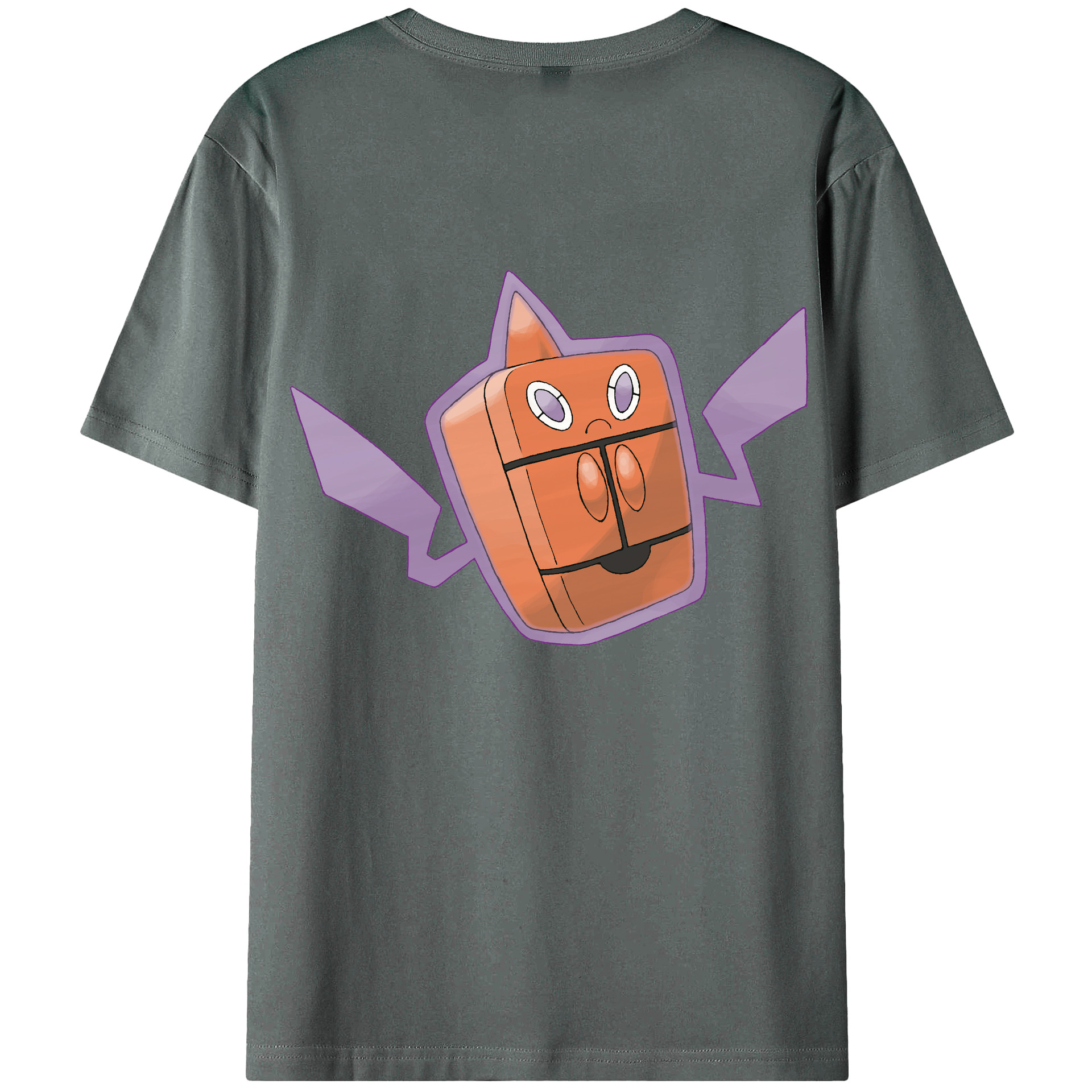 （画像用） ポケットモンスター Pokémon 綿100％ メンズ半袖Tシャツ（バックプリント） 通気性